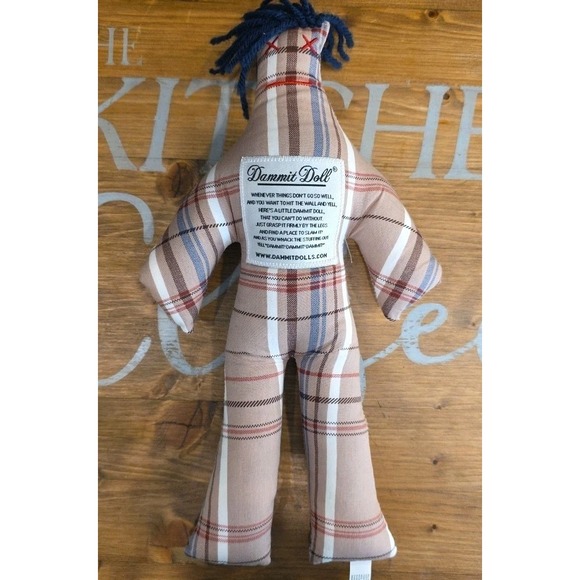 Other - Dammit Doll - Stress Relief Doll Plaid